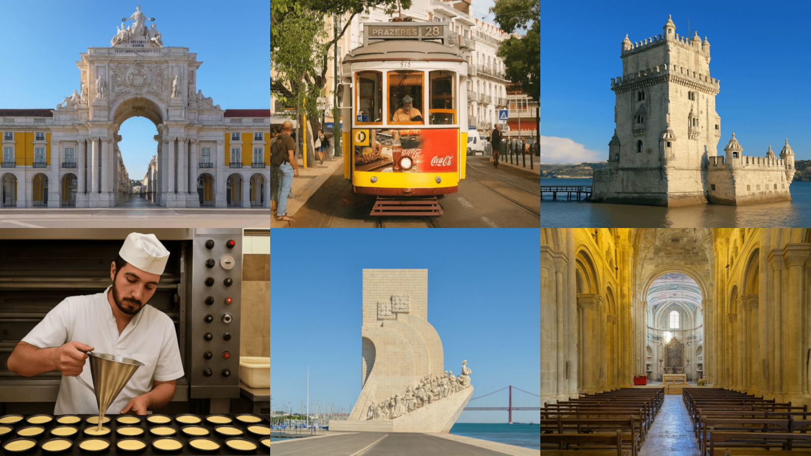Collage of Lisbon images